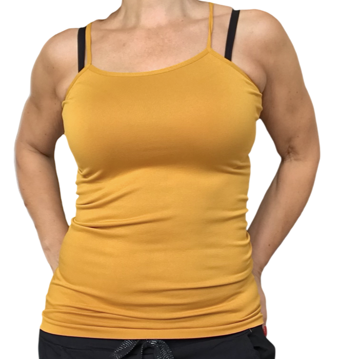 Camisole gainante | Camisoles amincissantes | Jaune moutarde