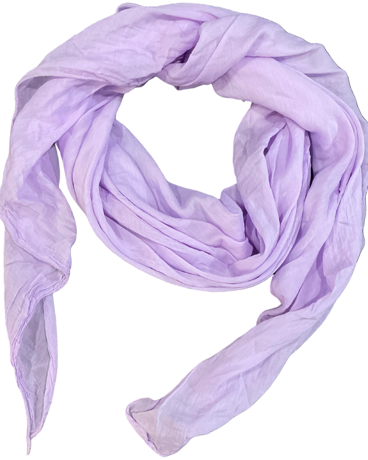 Foulard lilas 20% soie et 80% coton