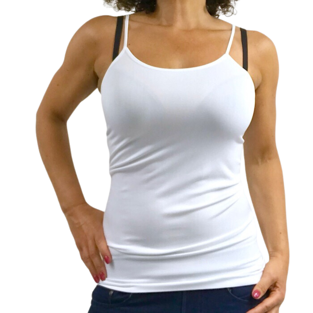 Women's sheathing white camisole  Slimming Camisoles – Virage Mode