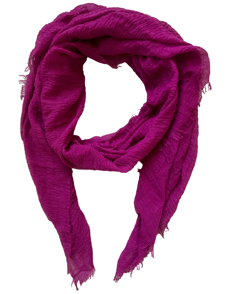 Foulard uni magenta 100% viscose