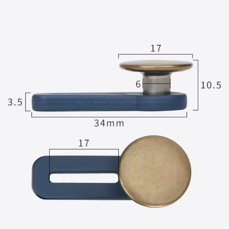 Bouton pour extension de taille d’un pouce