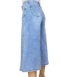 Jupe culotte bleu clair – Style & confort assurés