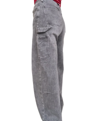 Jeans gris droit panthers 32 pouces de jambe