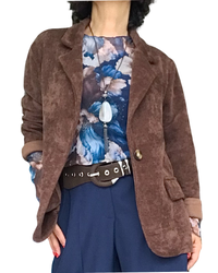 Veston Brun en corduroy