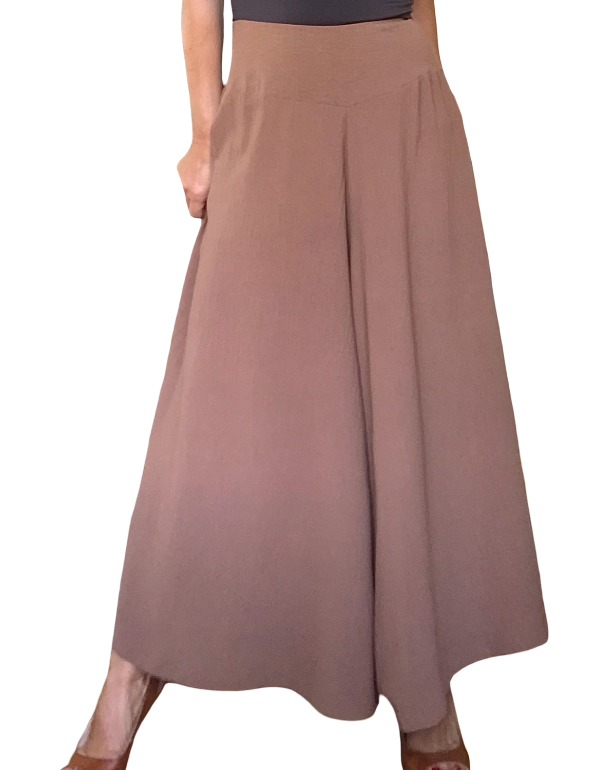 Jupe culotte cognac