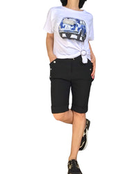 T-shirt blanc Fiat 500 – éclat chic et confort estival