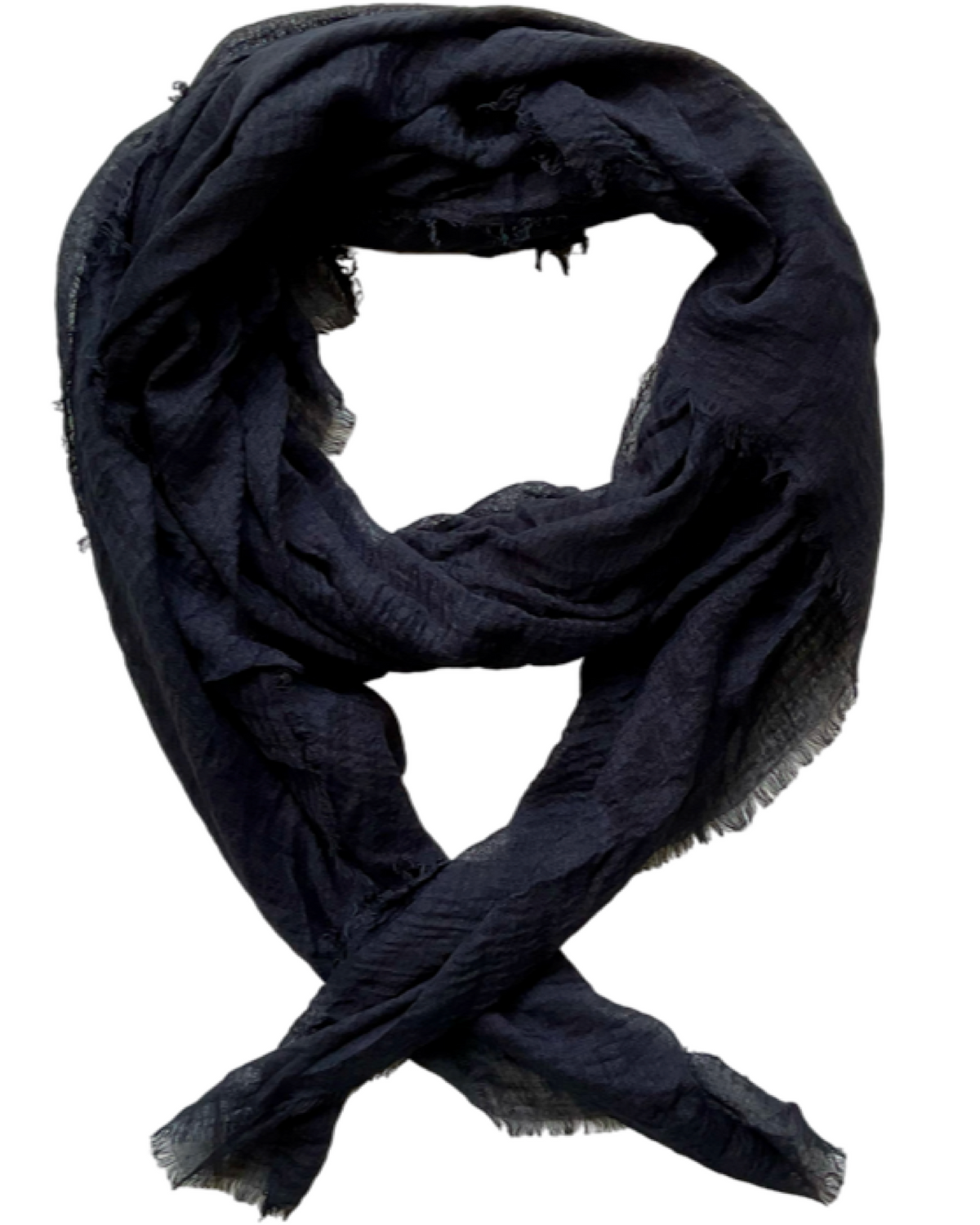 Foulard uni noir 100% viscose