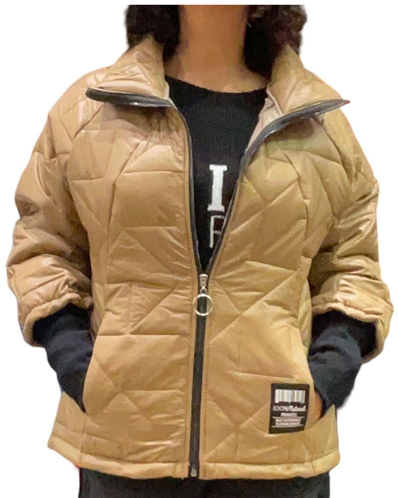 Jacket camel matelassé