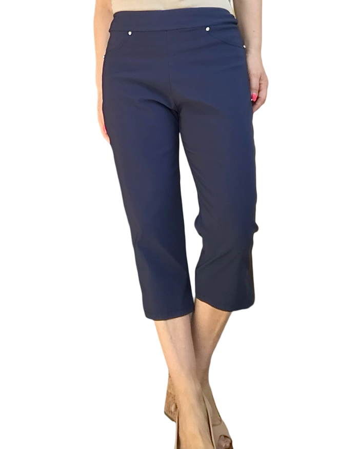 Capri bleu marine extensible – Chic & Confort ☀️