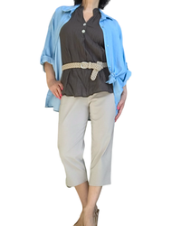 Capri beige extensible – Chic & Confort ☀️