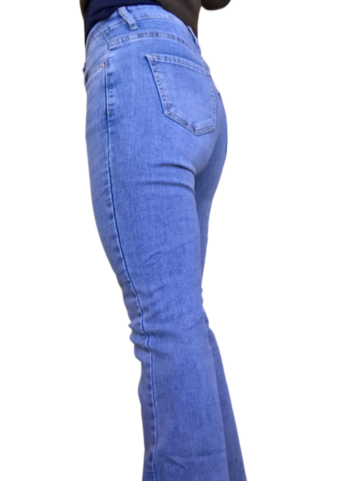 Jeans flare bleu clair 28 pouces de longueur
