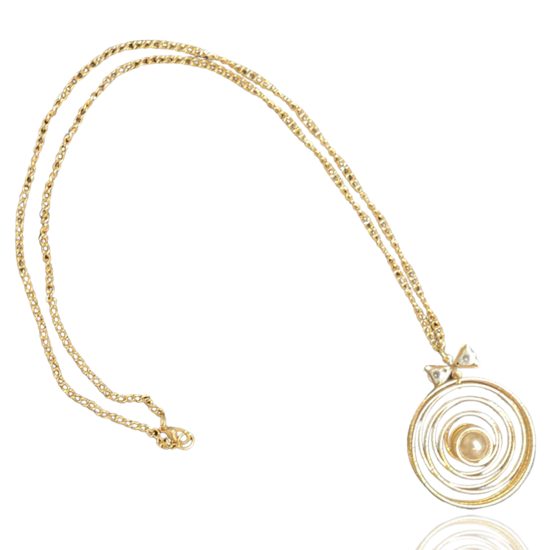 Bijoux | Collier avec une chaîne dorée et des cercles dorées