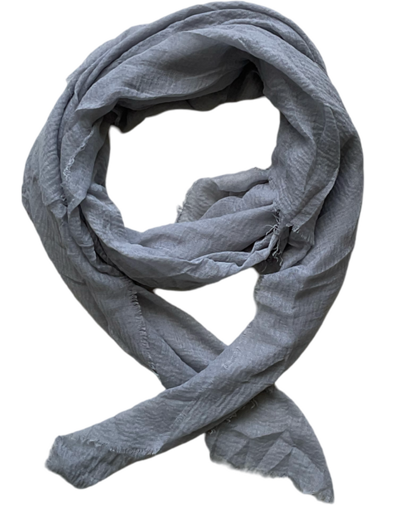 Foulard uni gris 100% viscose