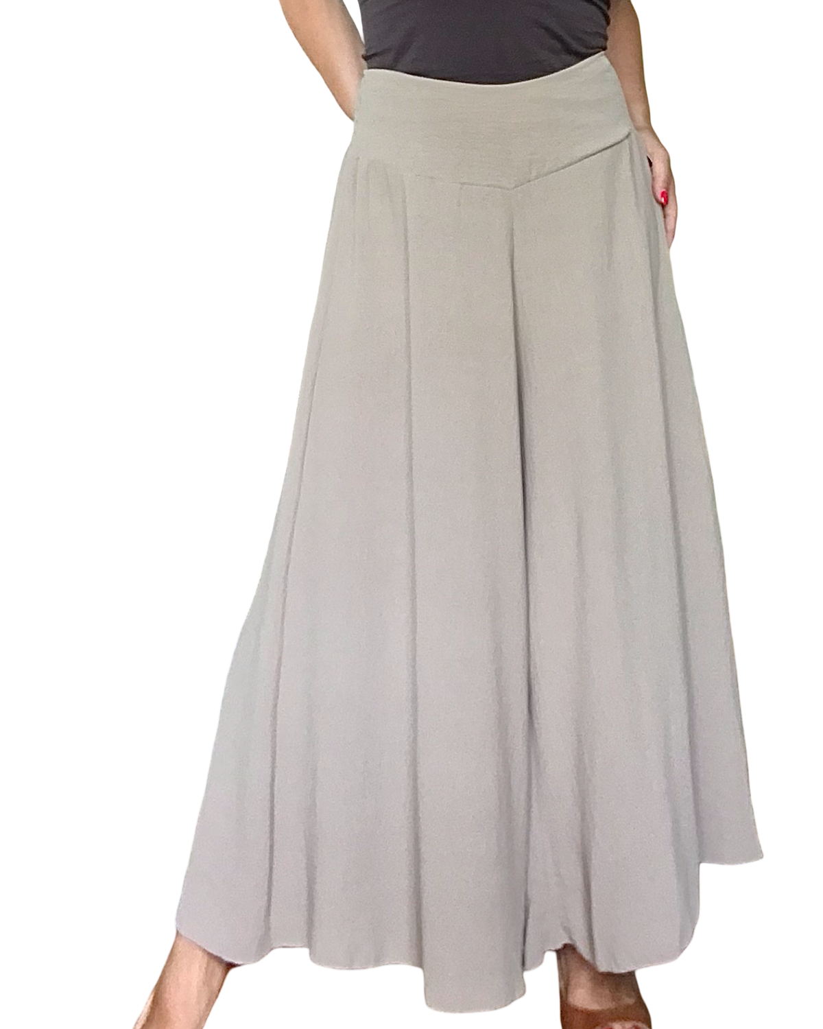 Jupe culotte beige