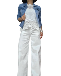 Jeans Jacket bleu clair avec poches devant