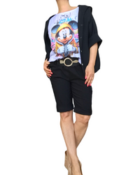 T-shirt Mickey Mouse blanc avec rubans et couleurs éclatantes