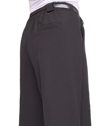 Pantalon noir classique, taille élastique 32 pouces de jambes