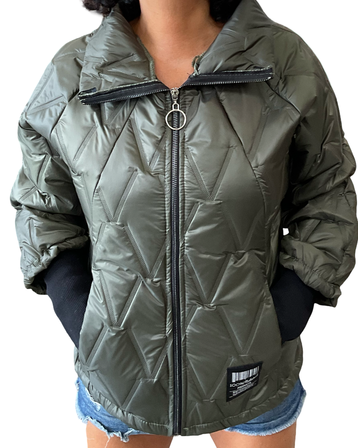 Jacket kaki matelassé (livraison 10 septembre)
