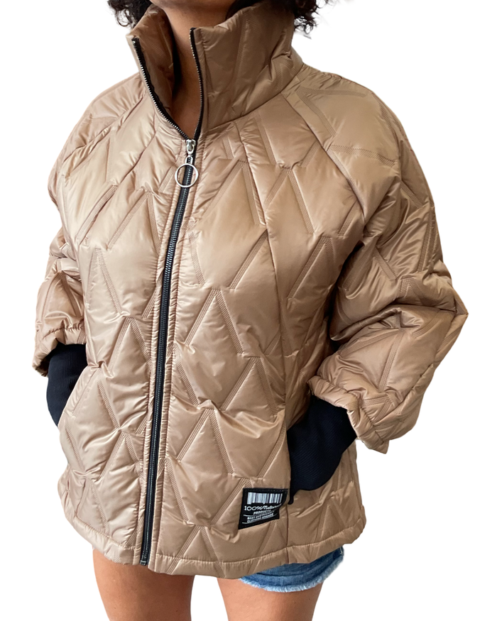 Jacket camel matelassé (livraison 10 septembre)