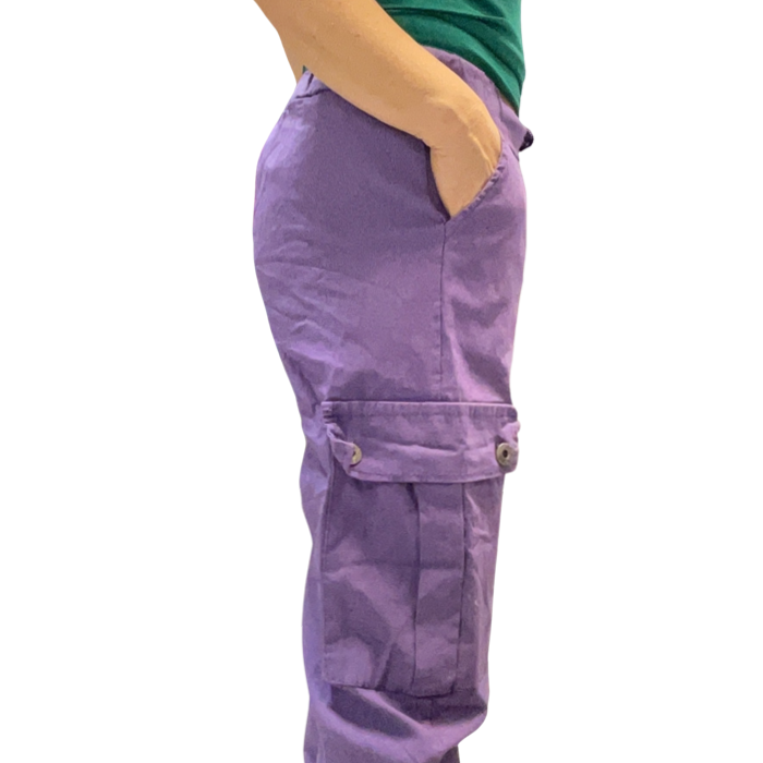 Pantalon vert ample femme 2 plis français avec élastique dans le bas –  Virage Mode