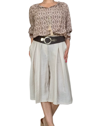 Blouse romantique imprimé aztèque chic & fluide