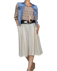 Blouse romantique imprimé aztèque chic & fluide