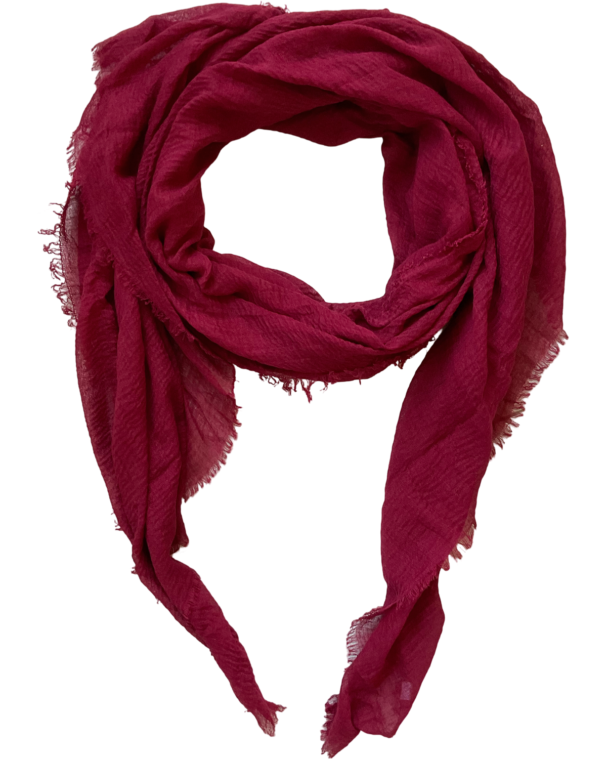 Foulard uni rouge vin 100% viscose