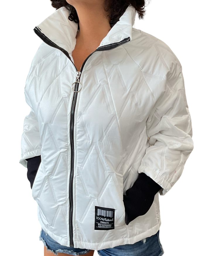 Jacket blanc matelassé (livraison 10 septembre)