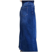 Jupe jeans longue bleu moyen 30 pouces de coté