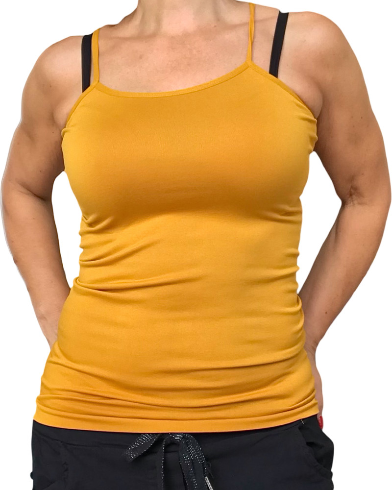 Camisole gainante | Camisoles amincissantes | Jaune moutarde