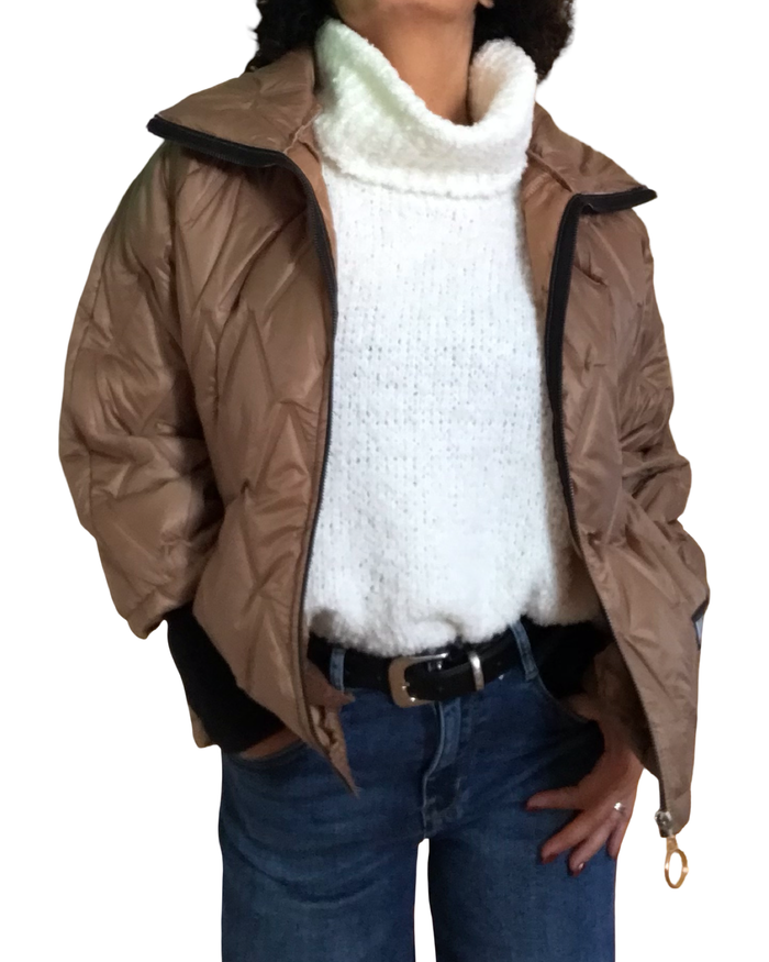 Jacket camel matelassé (livraison 10 septembre)