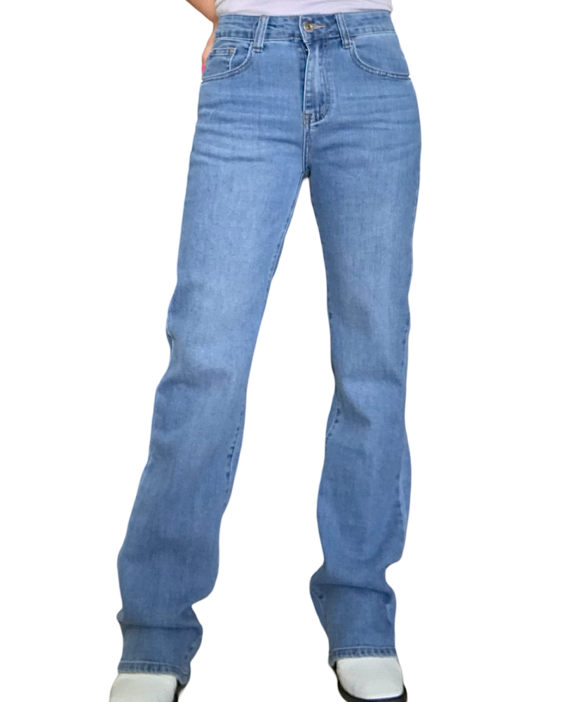 Jeans bleu pâle boot cut 32 pouces de jambe