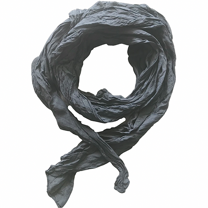 Plain charcoal scarf